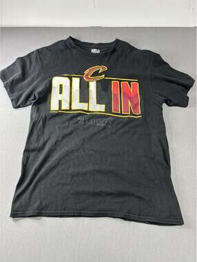 Majestic Cleveland Cavaliers NBA Playoffs Shirt All In Size Medium